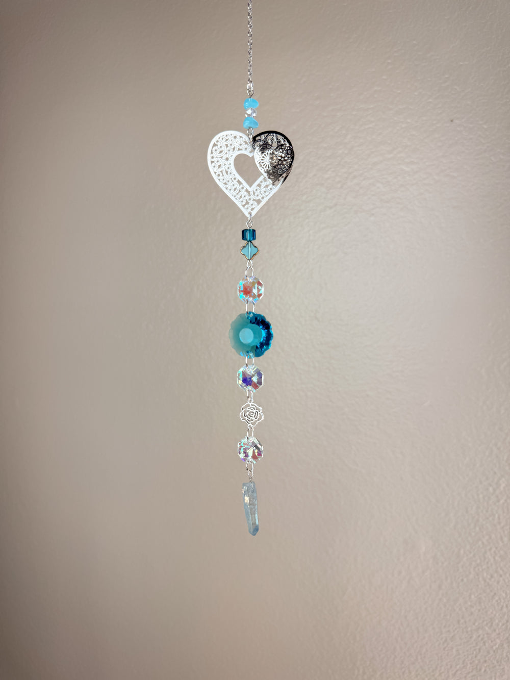 Heart Suncatcher - Blue