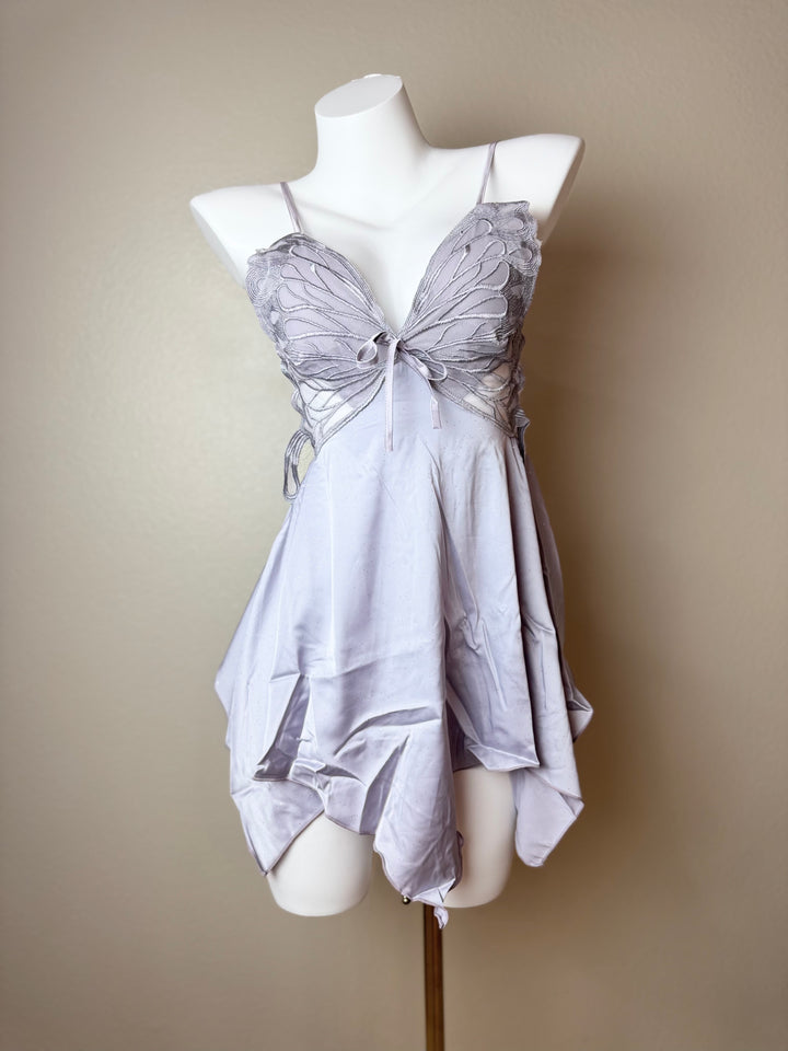 Asymmetrical Butterfly Slip - Purple