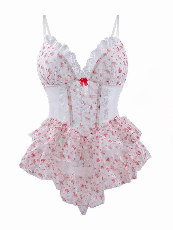 Short Floral Babydoll