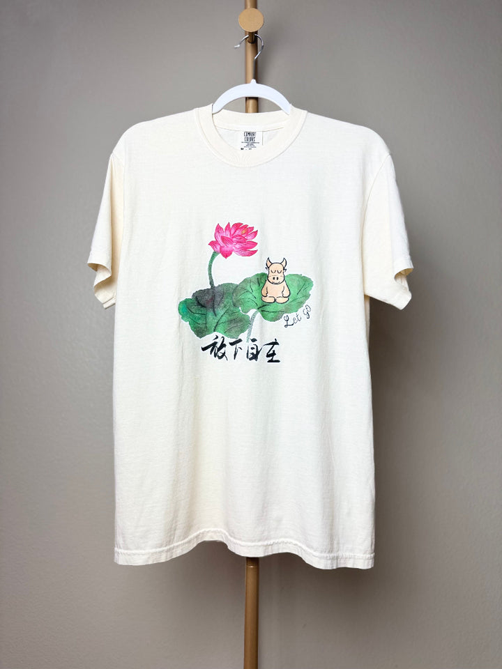 Let go Unisex Heavyweight T-shirt - Ivory