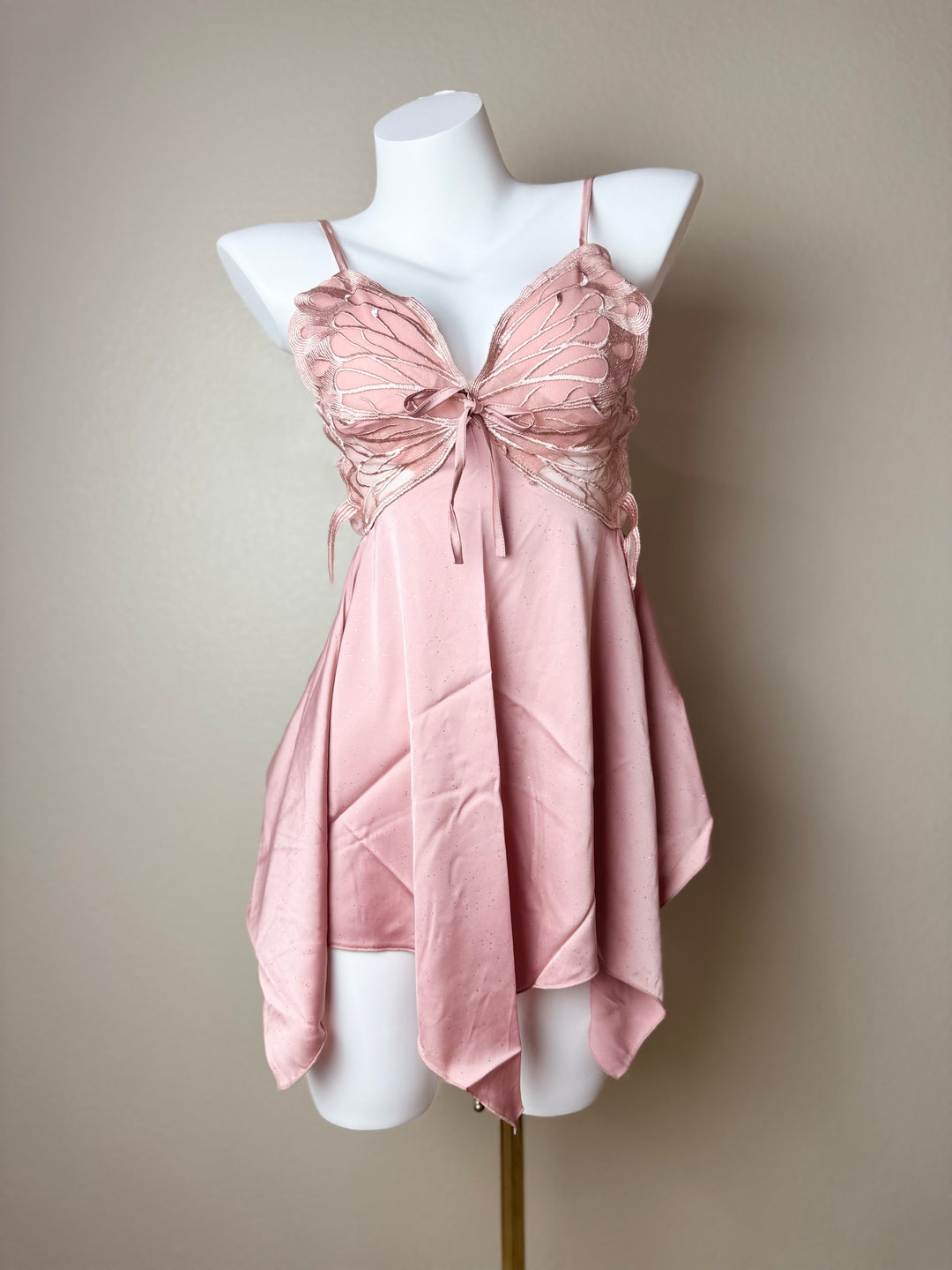 Asymmetrical Butterfly Slip - Pink
