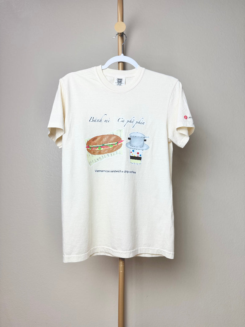 Vietnamese Sandwich & Drip Coffee Unisex Heavyweight T-shirt - Ivory