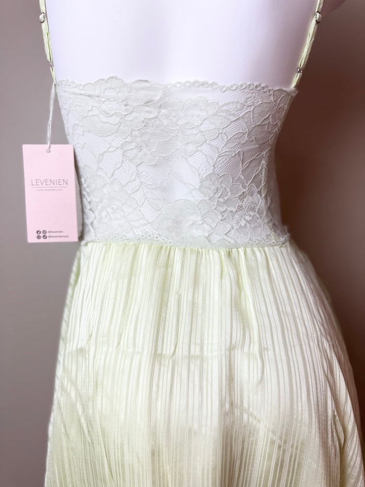 Green Floral Butterfly Slip - Back