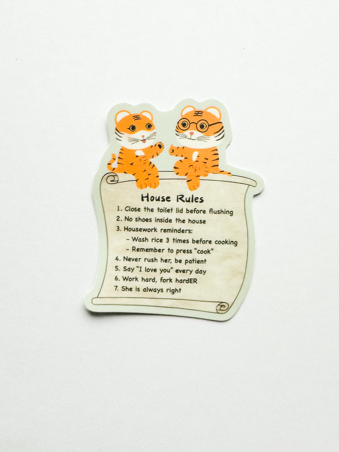 House Rules Sticker