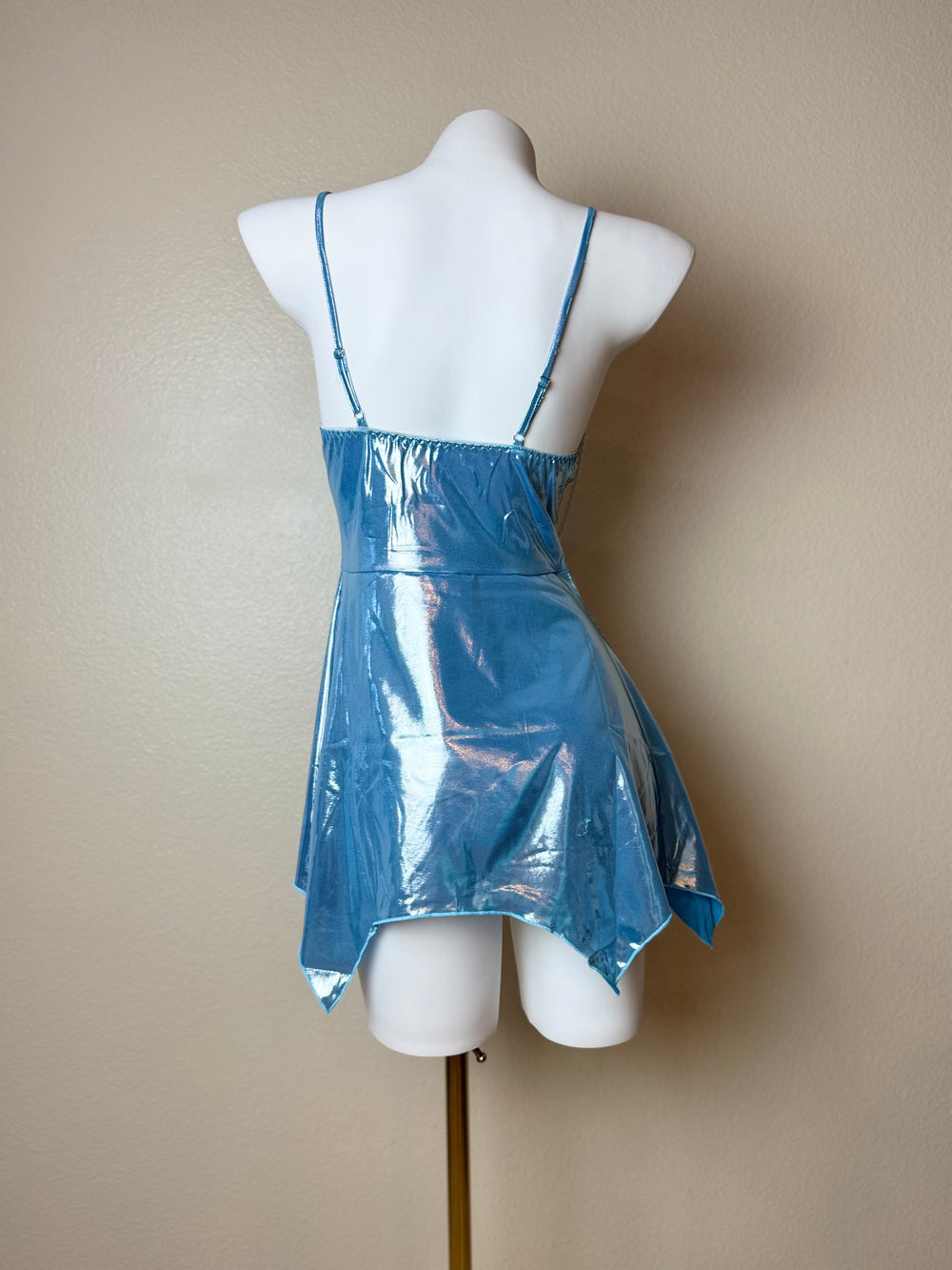 Pearl Shiny Metallic Butterfly Slip - Back