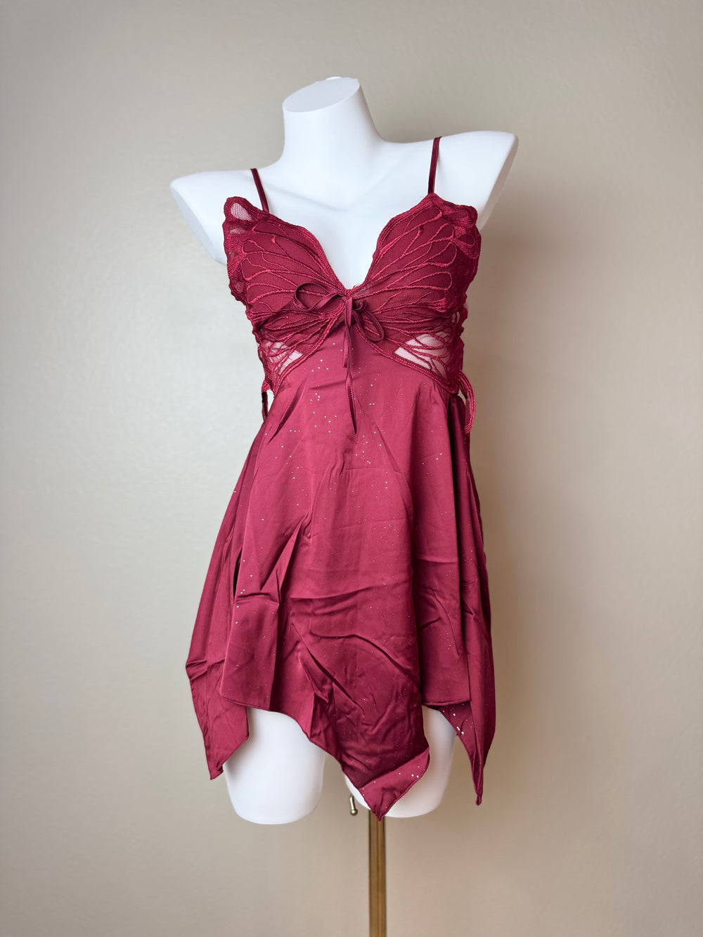 Asymmetrical Butterfly Slip - Red