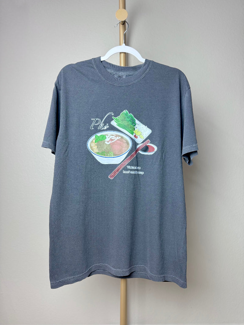 Vietnamese Beef Noodle - Pho Unisex Heavyweight T-shirt - Pepper