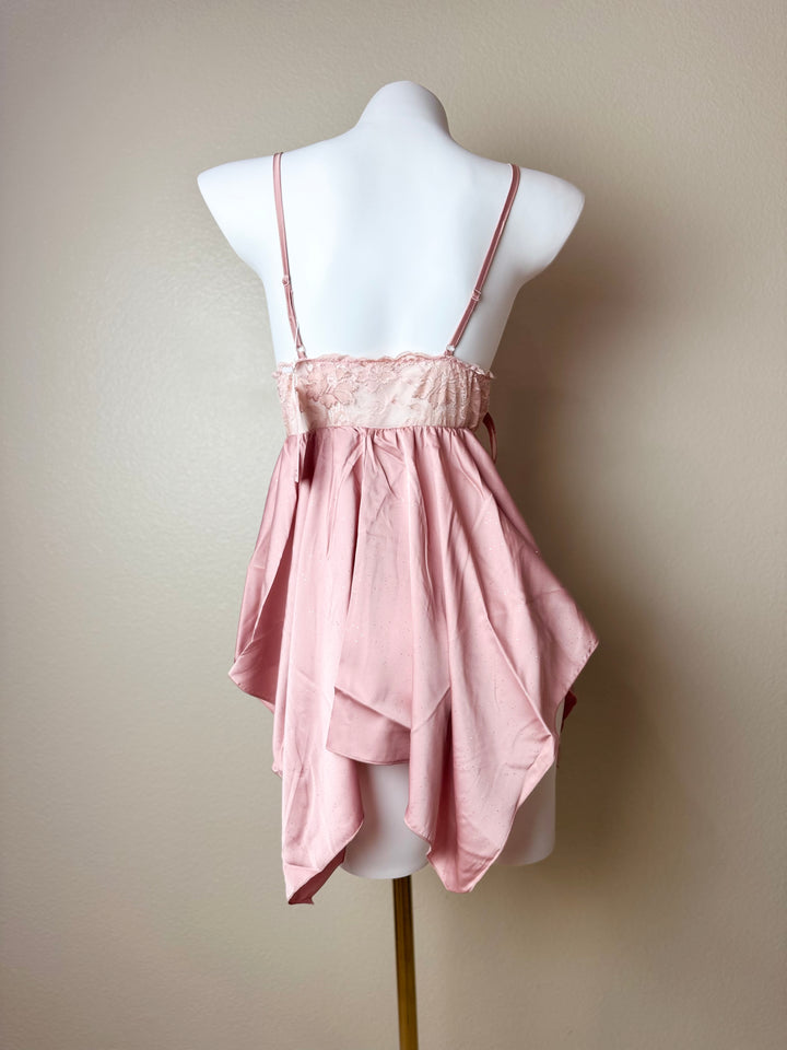 Asymmetrical Butterfly Slip - Pink Back