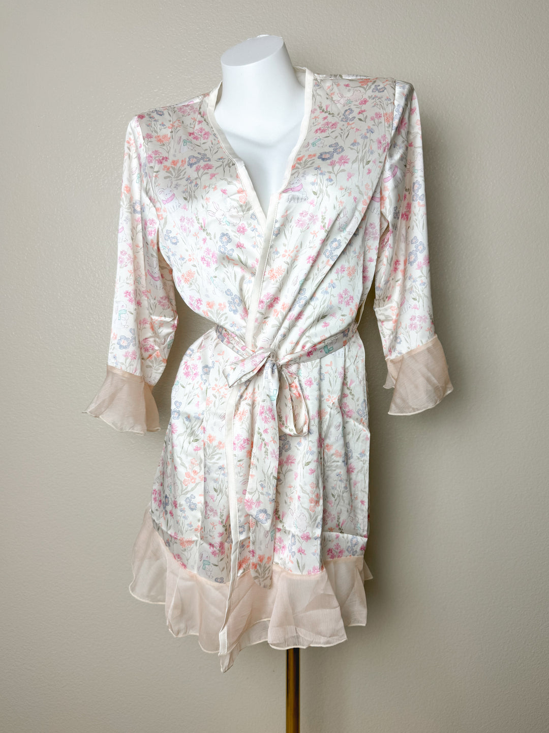 Flounce Floral Robe