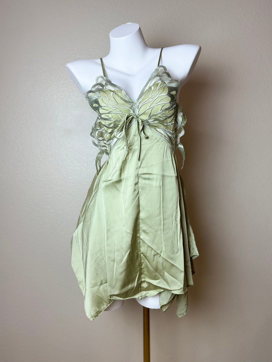 Green Butterfly Slip - Front