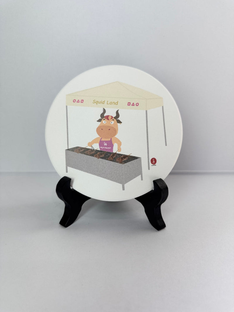 Ceramic Coaster - Night Market Vendor