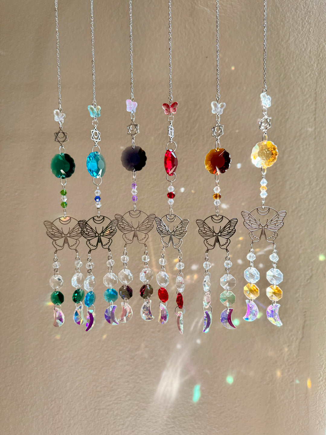 Butterfly Color Crystal Suncatchers