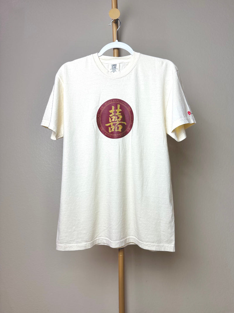 Double Happiness Unisex Heavyweight T-shirt - Ivory