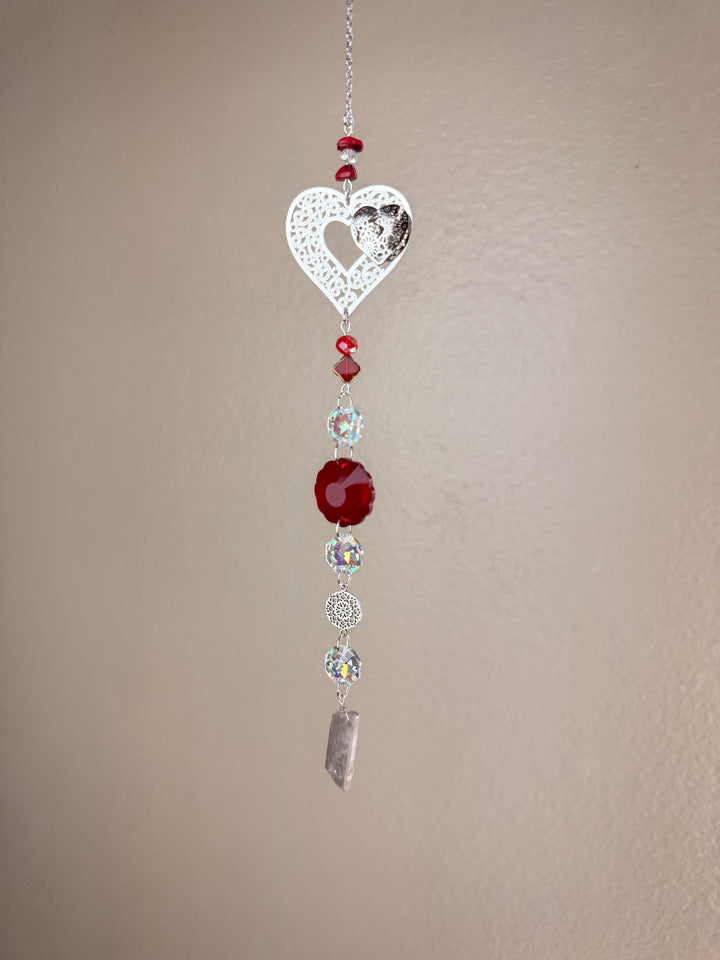 Heart Suncatcher - Red