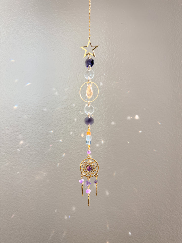 Purple Dreamcatcher Suncatcher