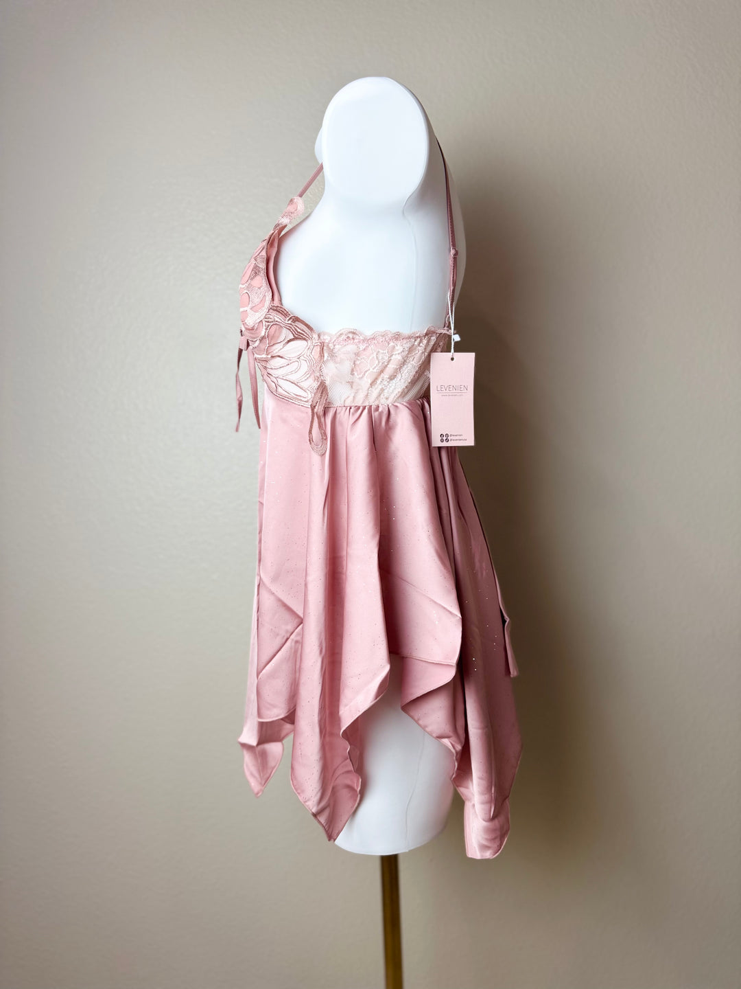Asymmetrical Butterfly Slip - Pink Side