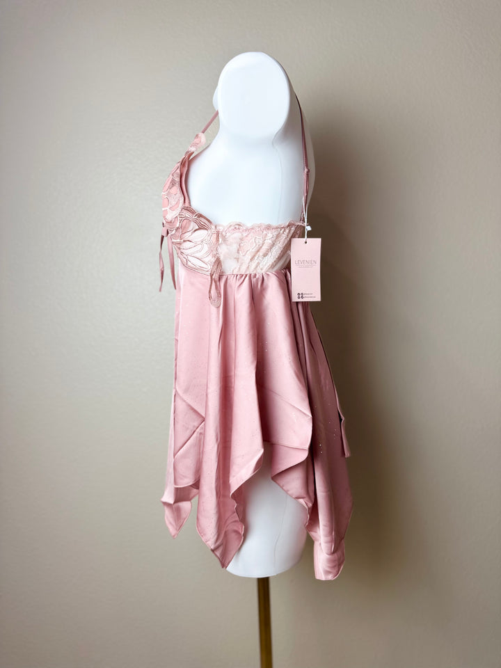 Asymmetrical Butterfly Slip - Pink Side
