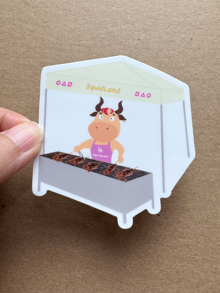 Night Market Vendor Sticker