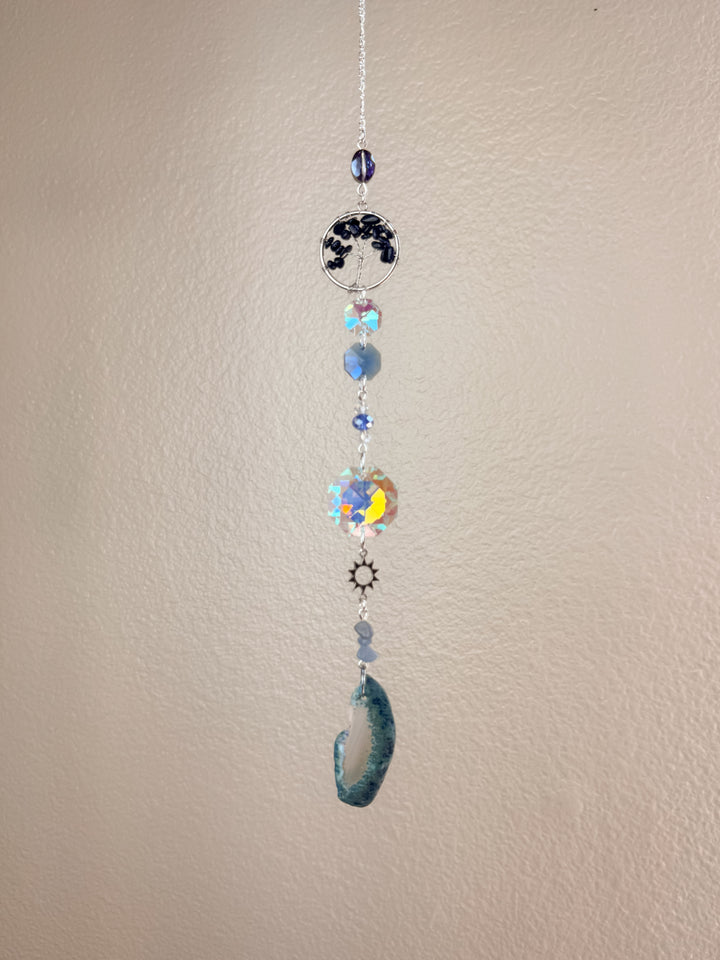 Tree of Life Agate Stone Suncatcher