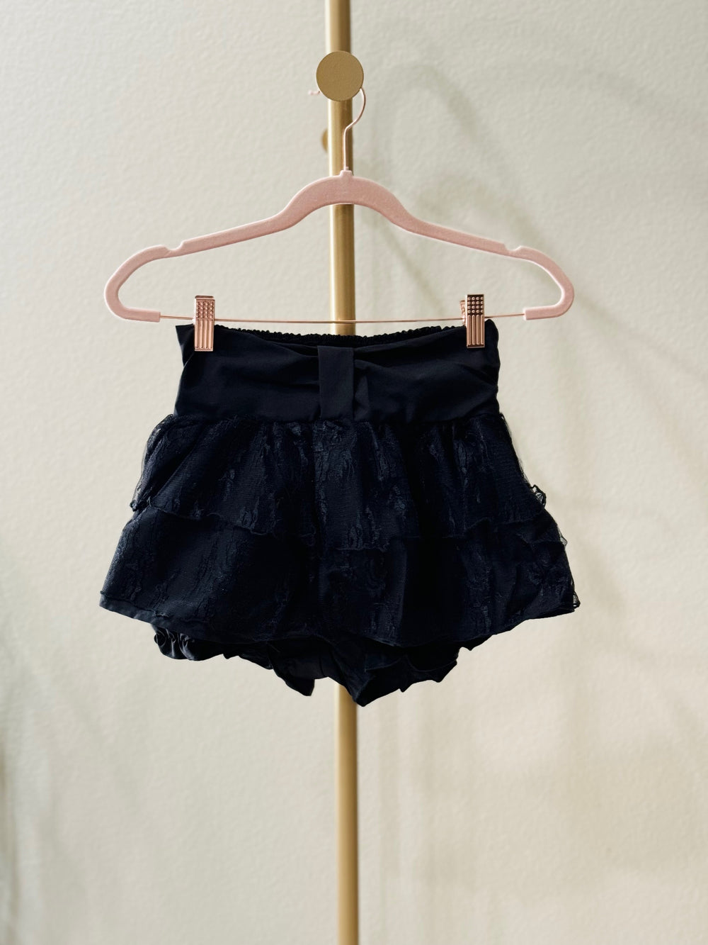 Black Lace Mini Skort