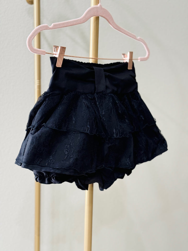 Black Lace Mini Skort