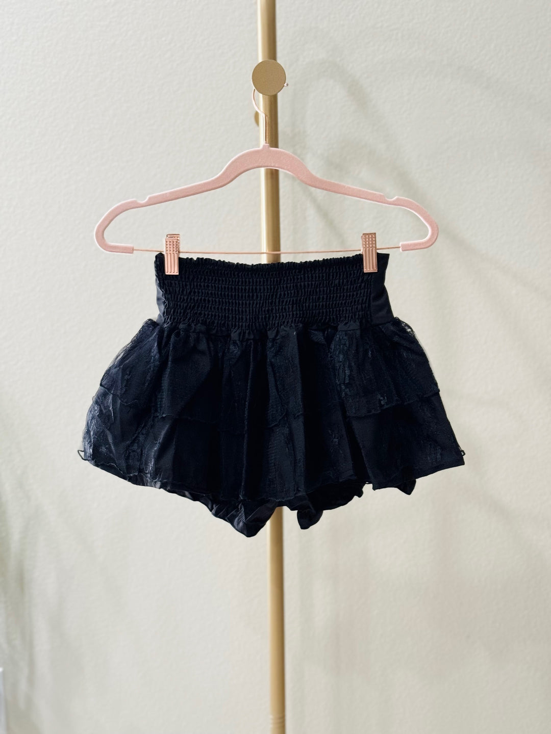 Black Lace Mini Skort