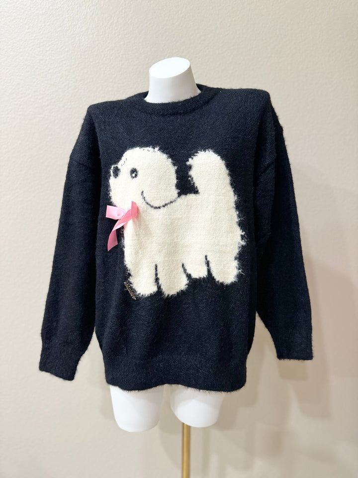 Black Puppy Sweater