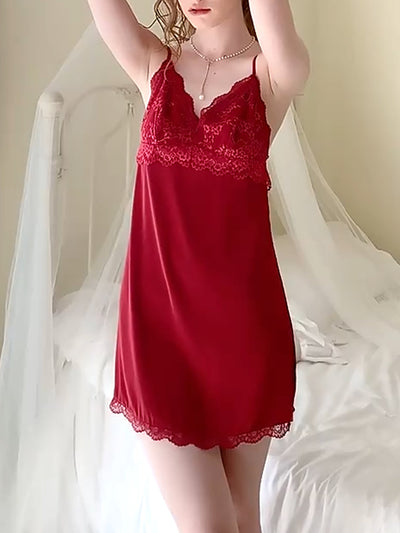 Scallop Floral Lace Trim Slip