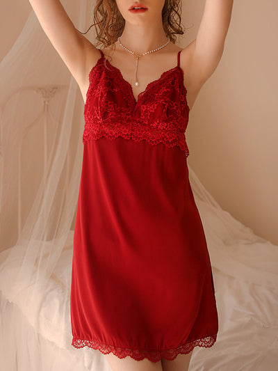 Scallop Floral Lace Trim Slip
