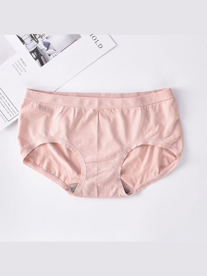 Solid Stretch Cotton Hiphugger Panty