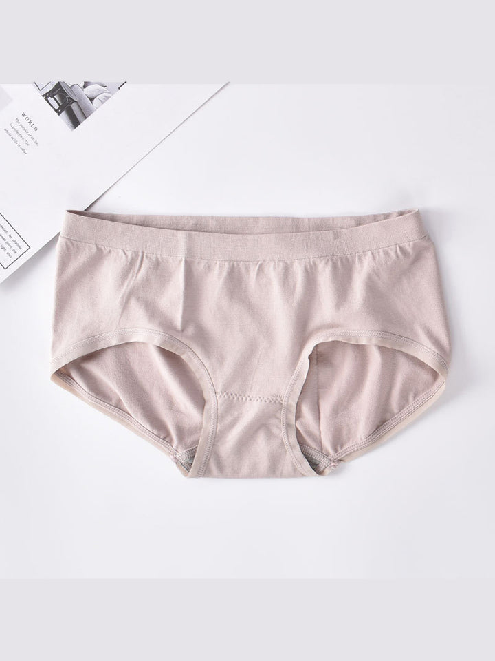 Solid Stretch Cotton Hiphugger Panty